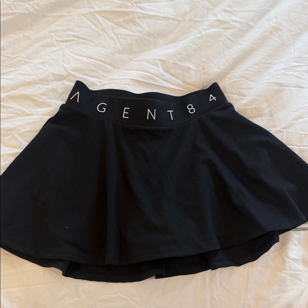 Agent 84 Black Women's Tennis Skort
